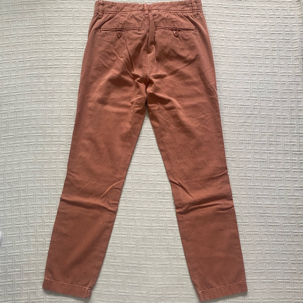 J.Crew coral chino utility relaxed fit pants size 00 - Picture 4 of 8